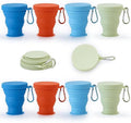 GUANCI Silicone Collapsible Travel Cup Set Silicone Folding Camping Cup by GUANCI