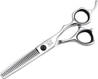 Fenice Peak Professional Hair Thinning Scissors 6'' Barber Texturizing Shears with Sharp Razor Edge 440C Thinner Hair Scissors with Ergonomic Design for Salon and Home User.