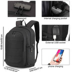 Travel Laptop Backpack Water Resistant Anti (Standard 15.6 inch / A-black)