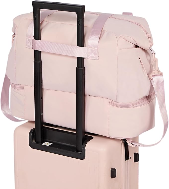NISHEL Women's 2-in-1 Weekender Duffle Bag, Large Capacity Duffle Bag - Image 6