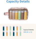 Narwey Clear Toiletry Bags for Traveling Women Men, Make Up Organizer, Skincare - Image 3