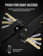 Key Organizer Key Holder Compact Key Case Minimalist Metal Key Chain Key Holder - Image 5