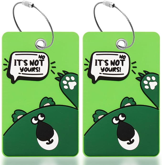 2PCS 2303 Bright Silicone Luggage tag by SIVEUMIL