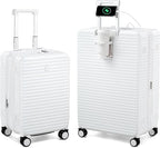 Hard Shell Suitcases Expandable Travel Luggage Sets 2 Piece, Carry on and Check by HanTrip
