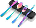 Travel Utensils with Case, Quatish Portable Silverware Set by Quatish
