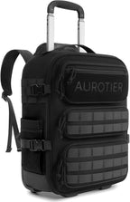 Rolling Tactical Laptop Backpack, Underseat Travel Backpack by AUROTIER