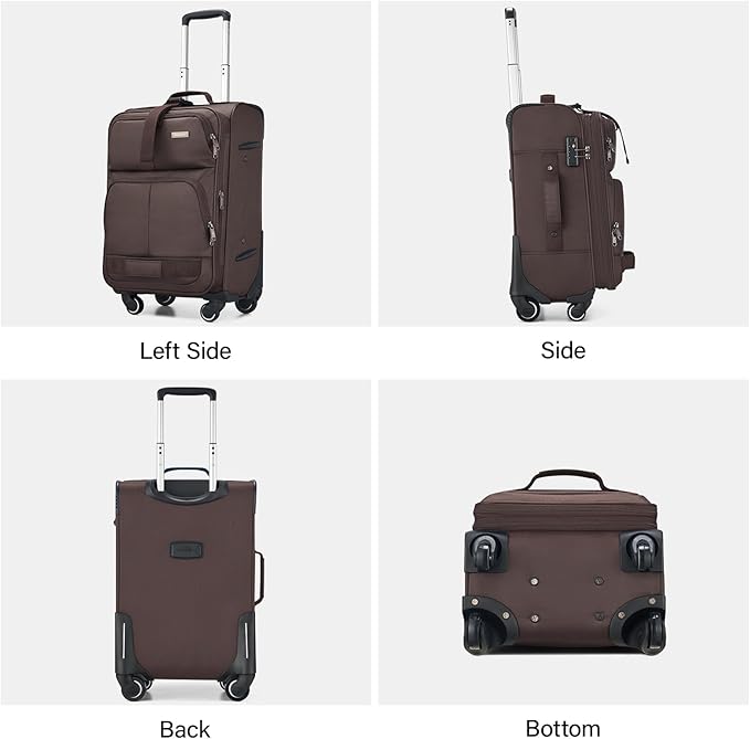 Hanke 20 Inch Softside Expandable Carry On Luggage - Image 7