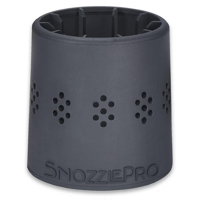 SnozzlePro Universal Hair Dryer Attachment Adapter for Concentrator Nozzles - Patented No-Slip Design Fits Most Nozzle Diameters 1.5”- 2.25”