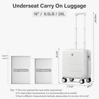 Hanke 16 Inch Underseat Carry On Luggage - Image 3