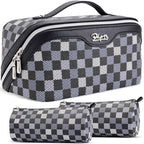 Travel Makeup Bag Organizer Cosmetic Bag (07-A-Black)