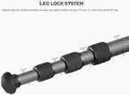 Leofoto 47" Lightweight Carbon Fiber Travel Tripod, Professional Compact Tripod - Image 4