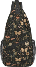 SUPLUCHOM Sling Bag Vintage Butterfly Moon Flower Hiking Daypack Crossbody by SUPLUCHOM