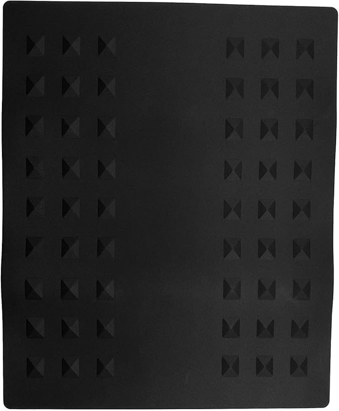 Colortrak Heat-Resistant Styling Station Mat, Silicone Mat Prevents Work Surfaces from Heat Damage of Styling Tools, Prevent Tool from Falling or Slipping, Black, 9 x 11 inches