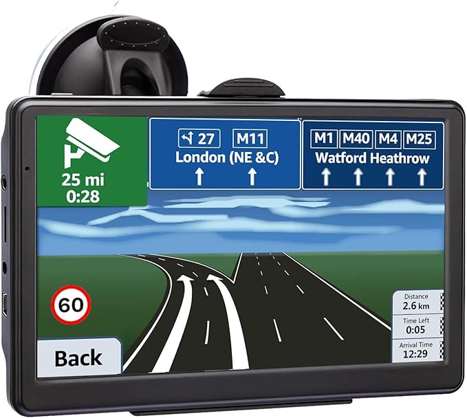 Car GPS Navigation, 2025 Map 7 inch Touch Screen Car GPS, Voice Turn Direction by LEIENSI