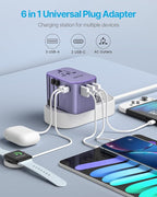 Universal Travel Adapter, VINTAR 35.5W International Power Adapter - Image 4