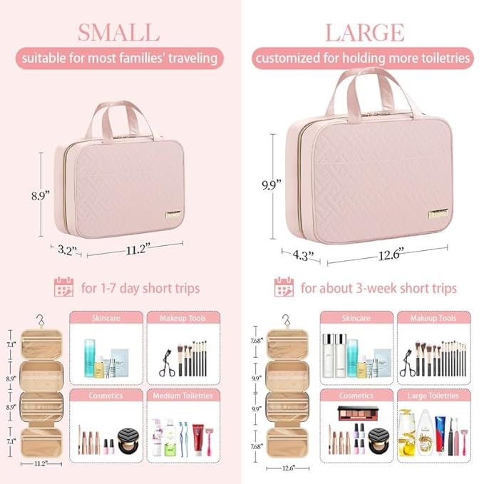 HOTOR Travel Toiletry Bag w/Hanging Hook - Image 4