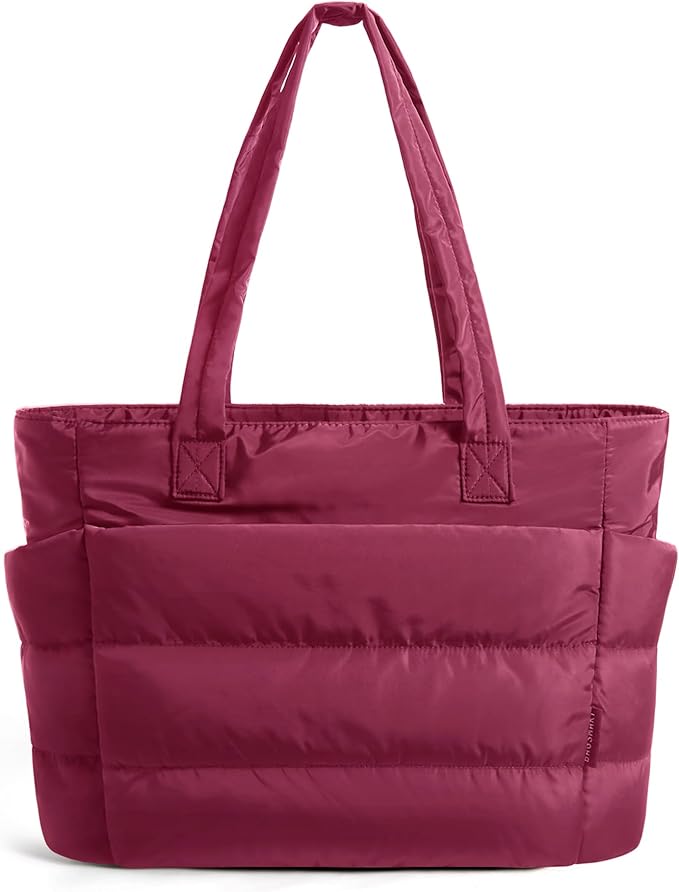 BAGSMART Tote Bag for Women, Lightweight Puffy Tote Bag by BAGSMART