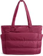 BAGSMART Tote Bag for Women, Lightweight Puffy Tote Bag by BAGSMART
