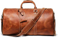 Mullis Mercantile Leather Weekender Bag (22 inch Vintage Leather Duffle)