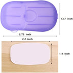 500 Sheets Disposable Soap Paper 5 Boxes Hand Cleaner Fragrance Mini Color Soap - Image 2