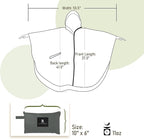 SaphiRose Unisex Rain Poncho Raincoat Hooded - Image 6