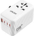 LENCENT International Travel Adapter, 120W GaN Universal Fast Charger by LENCENT
