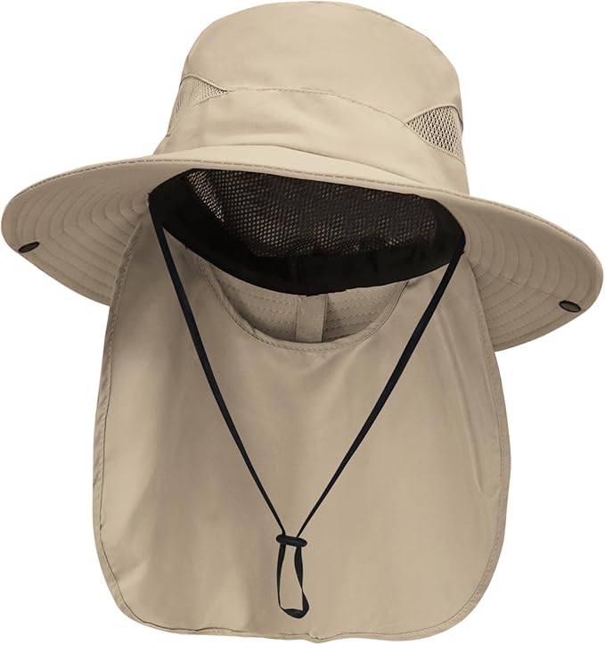 NPJY Sun Fishing Hats with Neck Flap by Unknown
