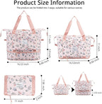 Large Capacity Foldable Travel Bag Expandable Portable Carry on Bag Dry&Wet - Image 2