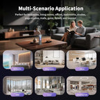 Waterless Scent Diffuser - Suitable for Home/Hotel/Shopping Mall/Yoga Air Diffuser,200㎡ Coverage,3 Gears Mist Adjustment, App Control, Multi-Color Neon Light,Without Essential Oil(Color:Dark Grey)