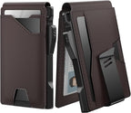 typecase Tactical Wallet for Men Card Holder: Pop Up Card Case, Genuine Leather by typecase