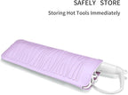 Silicone Heat Resistant Travel Mat for Hair Iron (1 Pack, Pink Mauve, 11 x 5.3 inches)