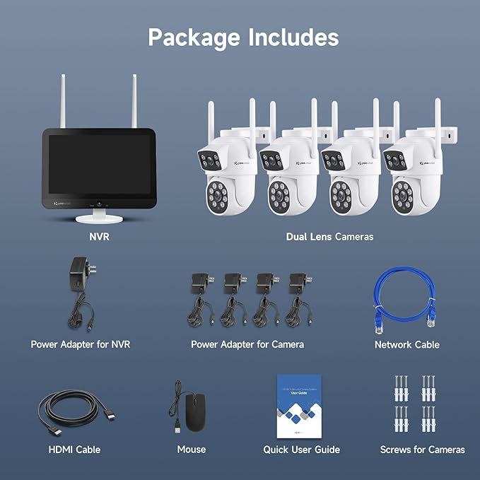 YEEWISE 2K Wi-Fi 6 Wireless Security Camera System - Image 8