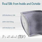 LULUSILK Mulberry Silk Sleep Eye Mask Blindfold - Image 2