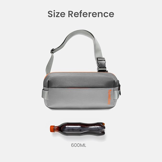 tomtoc Compact EDC Sling Bag, Minimalist Chest Shoulder Backpack Crossbody Bag - Image 5