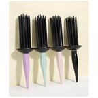 Practical Round Curling Comb Curl Defining Brush Hair Styling Tool for Women for Perfect Hairstyles for Casual Wear or Special Events (green)