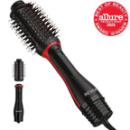 REVLON One Step Volumizer PLUS, Blow Dryer Brush for Fast Salon-Style Blowouts, Revlon Blow Dry Brush with Hair Dryer function, Plus Travel Friendly (Black)
