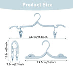 24 Pcs Travel Hangers with 48 Pcs Clips, Portable Folding Clothes Hangers - Image 2