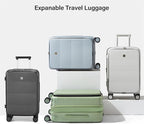 Hanke Hardside Expandable Checked Luggage, 24 Inch Top Opening Trunk Luggages - Image 9
