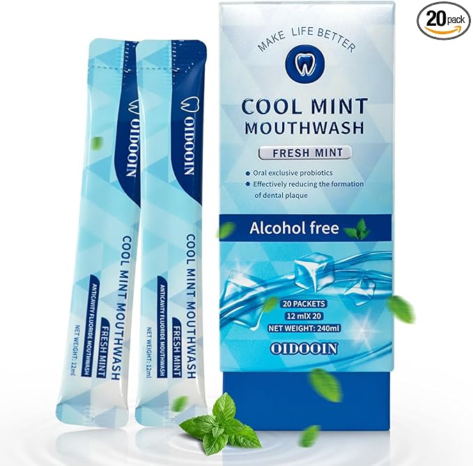 Travel Size MouthWash Packets by Oidooin