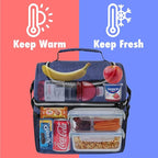 OPUX Lunch Box For Men Women, Insulated Large Lunch Bag Adult Work, Double - Image 2