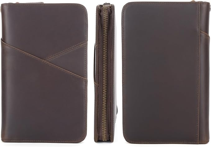Polare Full Grain Leather Passport Holder - Image 9