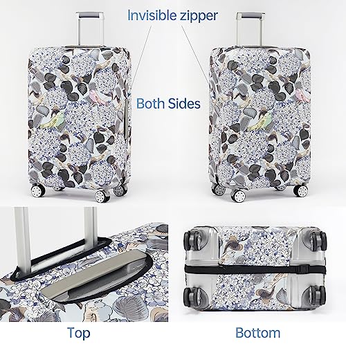 Travelkin Luggage Covers For Suitcase Tsa Approved Suitcase Cover Protector (Hydrangea / M)