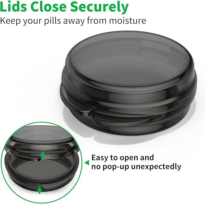 Small Pill Box, Travel Pill Case Portable Daily Pill Organizer Mini Medicine - Image 3
