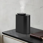 Waterless Essential Oil Diffuser，4000 mAh Large Battery, max 120ml Capacity, Suitable for Hotels, Large Rooms, Offices, bedrooms，Aluminum Alloy Desktop Scent Diffuser (Black)