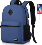 School Backpack, Classic Bookbag Men and Teen Boy Schoolbag by YAMTIONBAGS