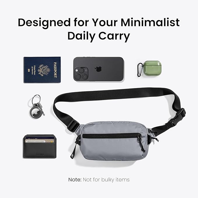 tomtoc 1.5L Sling Bag with RFID Blocking, Crossbody Bag Minimalist Chest - Image 9