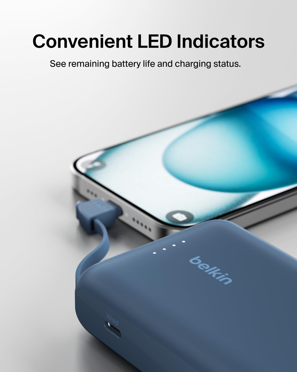 10000mAh 20W USB C Power Bank (Blue / 10K mAh)