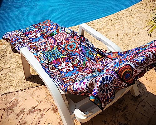 Quick Dry Microfiber Beach Towel (Mandala / Extra Large 78x35")