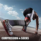 Compression Socks for Women & Men Circulation (Small-Medium / 17 Straps Gray/Pink/Green)