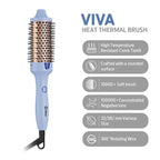 Caliber Viva Heat Thermal Hair Brush, Professional Styling Tool with Negative Ion Technology, Blue (1-1/2 inch（38mm)